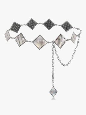 Crystal Accent Silver Diamond-Link Waist Chain - Women Jewelry